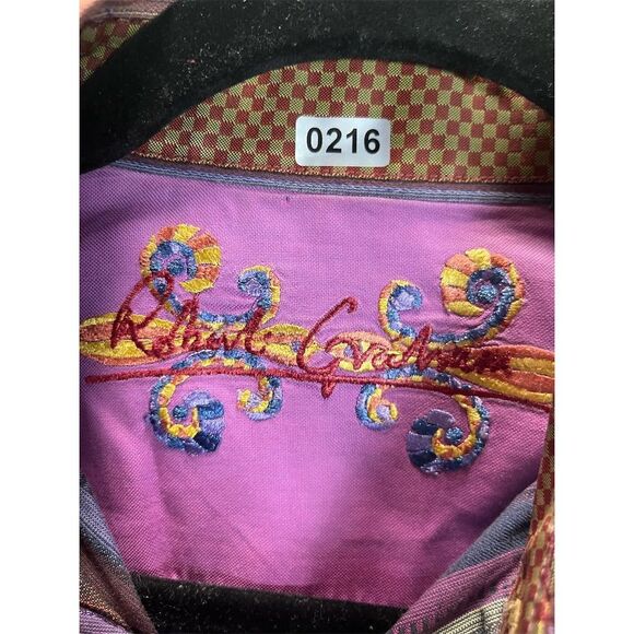 Robert Graham Men's M Multicolor Striped Long Sleeve Button-Up Shirt - Picture 2 of 4